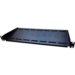 Полиця 19 Eserver 1U глуб. 350мм, цвет чорний (PK-1U-350-B)