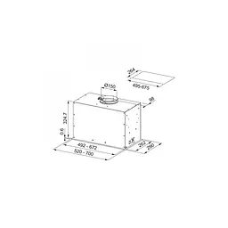Витяжка вбудована Franke Box Flush EVO FBFE XS A70 (305.0665.361) - мініатюра 2