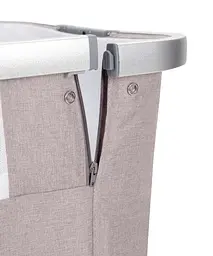 Дитяче ліжечко Carrello Aria CRL16402 Cream Beige приставне з люлькою кошиком 4 колеса метал каркас - мініатюра 9