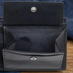 Чоловіче портмоне Tony Perotti натуральна шкіра Cortina 5053 nero (90125) Чорне - мініатюра 7