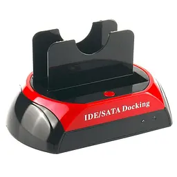 Док станція для HDD - зовнішня кишеня для жорстких дисків 2,5 - 3,5 дюйма Kkmoon C55, червоний (100343) - мініатюра 3