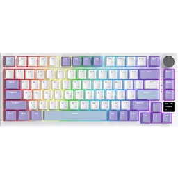 Клавіатура бездротова AK820 Pro, Violet/Purple, Bluetooth / USB 2.4GHz / Type-C, механічна (пе Ajazz teh0028308 - мініатюра 2