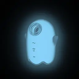 Вакуумний кліторальний стимулятор з вібрацією Satisfyer Glowing Ghost білий - мініатюра 2