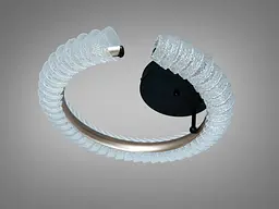 Стельова LED люстра Diasha 2509/500CG напівкільце шампань 50 Вт - мініатюра 4