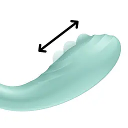 Вібратор Satisfyer Rrrolling Pleasure для точки G, 22х4 см мятний - мініатюра 3