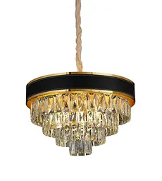 Люстра сучасна класична кришталева Levistella 756PR1008-5+1 GD