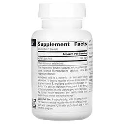 Альфа-ліпоєва кислота Source Naturals Alpha Lipoic Acid 300 mg, 60 капсул - мініатюра 2