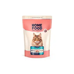 Сухий корм для кішок Home Food For sterilised з кроликом та журавлиною 1.6 кг (4820235020026)