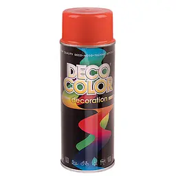 Фарба аерозольна Deco Color  400ml Decoration помаранчева
