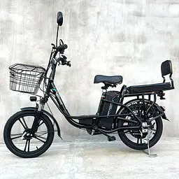 Електровелосипед Green Giant U18" 600W 60V 26Ah + сидіння/багажник чорний - мініатюра 2