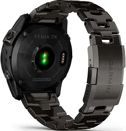 Смарт-годинник Garmin Fenix 7X Sapphire Solar C. Grey DLC Titanium w. Carbon Grey DLC Vented T. Band (010-02541-27) - мініатюра 4