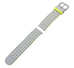 Подвійний ремінець Primo з перфорацією для годинника Xiaomi Huami Amazfit SportWatch 2/Amazfit Stratos Grey Yellow - мініатюра 4