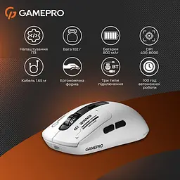 Миша GamePro Genesis Winner White (GM079W) - мініатюра 14
