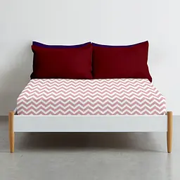 Простирадло на резинці Cosas ROSE ZIGZAG 180х200х20 см (ZigRose-5004_180x200x20) - мініатюра 3