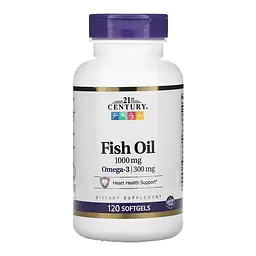 Омега-3 21st Century Fish Oil 1000 мг 120 softgels