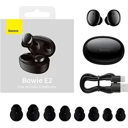 Навушники Baseus True Wireless Earphones Bowie E2 (NGTW090001) чорні - мініатюра 5