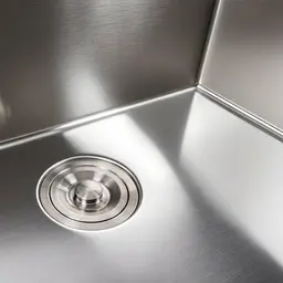 Кухонна мийка Platinum Handmade нержавійка 65x45 (сифон круглий 3.0/0.8) - мініатюра 5