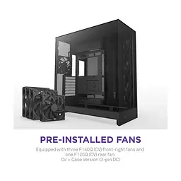 Корпус для ПК NZXT H9 Flow Dual-Chamber All Black (CM-H92FB-01) - мініатюра 3