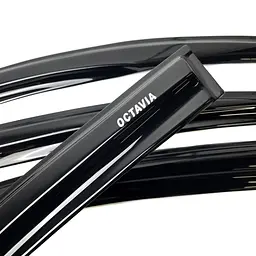 Дефлектори вікон вітровики Acrylic для Skoda A5 2004-2014 Liftback Гнучкі - мініатюра 5