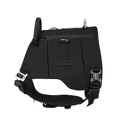 Шлейка для собак Truelove TLB2251 світловідбивна, з водонепроникної тканини Cordura, регульована Чорний, L - мініатюра 2