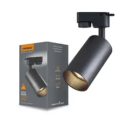Світильник VIDEX під лампу GU10 SPF06C трековий чорний VIDEX (26839-000) - мініатюра 2