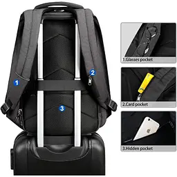 Рюкзак Tigernu T-B3615B 15.6` Black [121169] - мініатюра 6