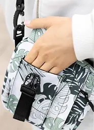Жіноча сумка месенджер Sambag TEL принт "Leaves" 17 х 17 х 6 см (70151144) - мініатюра 4