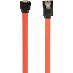 Кабель Cablexpert SATA III 0.1m із засувкою та кутовим роз'ємом (CC-SATAM-DATA90-0.1M) - мініатюра 2