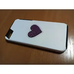 Чохол-накладка Deos для IPhone 5/5s Cyclamen Opal Swarovski Heart білий - мініатюра 3