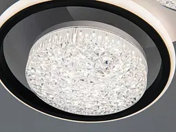Стильна LED-люстра Diasha 2561WH+BK DIMMER 58W, 3190 lm, 52×25 см з пультом - мініатюра 6