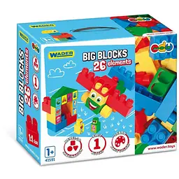 Конструктор "Big Blocks" Wader 41591 Різнокольоровий (5900694415911)