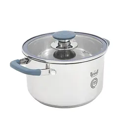 Каструля з кришкою Krauff MasterChef 26-238-086 20 см 3.7 л срібляста