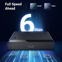Зовнішня кишеня UGREEN US221 USB 3.1 для SSD HDD 2.5" Hard Drive Box (UGR-50743) - мініатюра 5