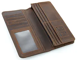 Чоловічий шкіряний гаманець Vintage 9х19 см acs0016065 - мініатюра 5