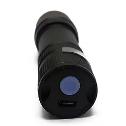Ручний LED ліхтар COP Micro USB 2 в 1 кишеньковий XPE+COB 6991 - мініатюра 4