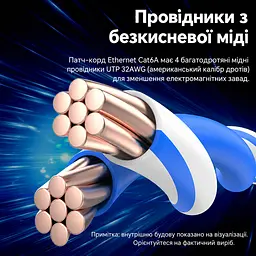 Патч-корд Ethernet Vention 0,5 м RJ45 штекер на RJ45 штекер Cat6A до 10 Гбіт/с з поворотним кутовим роз’ємом тонкий кабель діаметром 3,8 мм UTP провідники з безкисневої міді чорний (IBSBD) - мініатюра 11