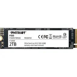 Накопичувач SSD Patriot m.2 NVMe 2TB P300 (P300P2TBM28)