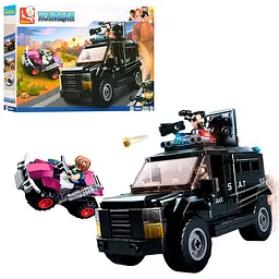 Конструктор "Police": машина квадроцикл фігурки 293 деталей SLUBAN M38-B0653