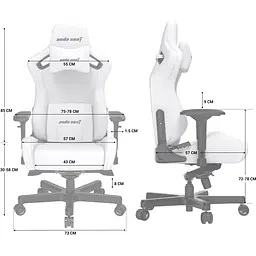 Геймерське крісло Anda Seat Kaiser 2 Pro XL Linen Fabric Gray [AD12YXL-17-G-F-G01] [126344] - мініатюра 15