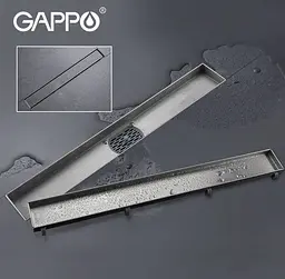 Душовий трап Gappo 1000 мм із нержавіючої сталі під плитку сатин G810007-4 - мініатюра 2