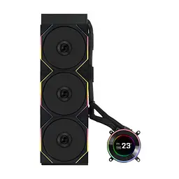 Система рідинного охолодження Lian Li HydroShift II LCD-C 360TL, Black (G89.GHS2LCD36TB.00) - мініатюра 3