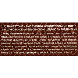 Панетоне Delicato Традиційний з цукатами та родзинками 500 г (C1507456) - мініатюра 4