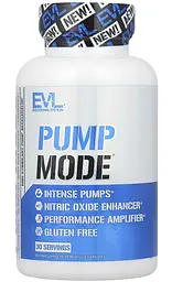Передтренувальний комплекс для підтримки серця з L-аргініном, "Pump Mode", 90 капсул EVLution Nutrition