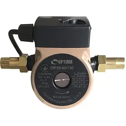Насос циркуляційний Optima OP15-40 130мм + гайки, + кабель з вилкою - мініатюра 3