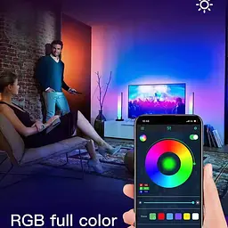 Настільна LED лампа RGB 5V Panel 3 Bluetooth dual pack USB interface with app Black - мініатюра 8