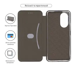 Чохол-книжка ArmorStandart G-Case для OPPO A58 4G Black - мініатюра 3