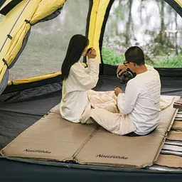 Килимок cамонадувний Naturehike (NH20DZ003) 5 см - одномісний - бежевий - мініатюра 5