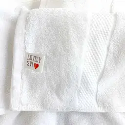 Рушник XL Lovely Svi (80х160 см) - бавовна /махра - 600 GSM- Білий (320124) - мініатюра 3