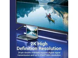 Кабель Vention DVI-D to DVI-D 8m Black (EAEBK) - мініатюра 6