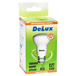 Лампочка Delux FC1 8 Вт R63 2700K 220В E27 (90001459) - мініатюра 2